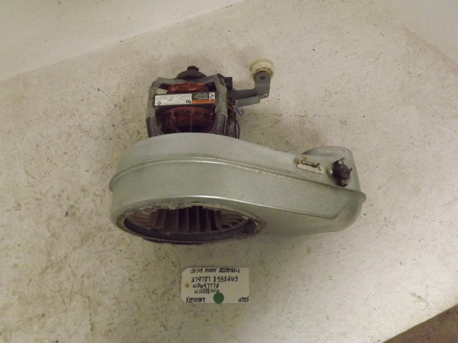 Kenmore Dryer 279787 8538263 WP697772 W10888146 Drive Motor Assembly Used Kenmore Dryer 279787 8538263 WP697772 W10888146 Drive Motor Assembly Used
